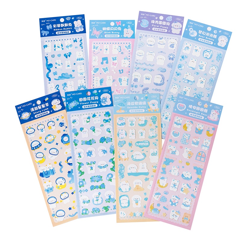 1 Tấm Sticker Dán Hình Động Vật Hoạt Hình Dễ Thương