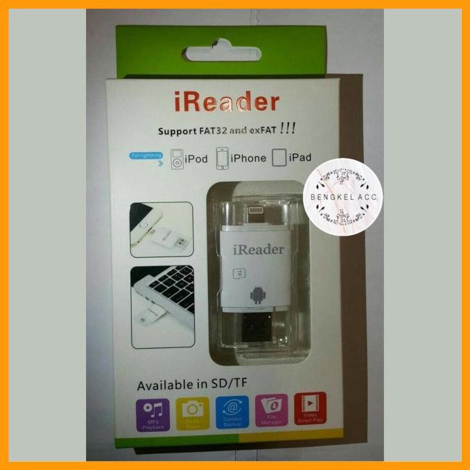 Đầu Đọc Thẻ Nhớ Micro Sd / Lightning Cho Ipod Iphone Ipad Mini