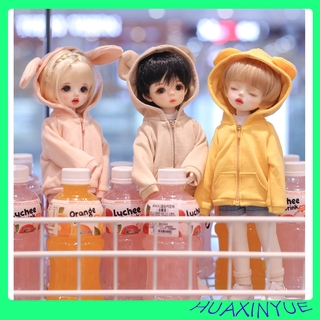 Áo Khoác Hoodie Tai Thỏ Cho Búp Bê Khớp Nối Sd Bjd Tỷ Lệ 1/6 Thích Hợp Làm Quà Tặng Dành Cho Bé Gái