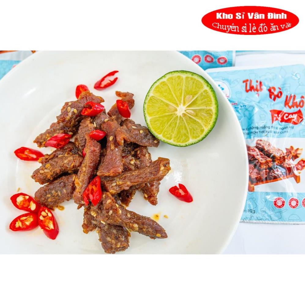 Thịt bò khô tê cay   gói 12gram | BigBuy360 - bigbuy360.vn