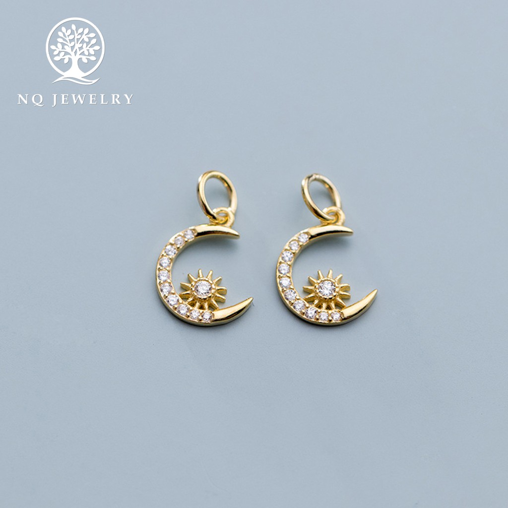 Charm bạc mặt trăng treo - NQ Jewelry