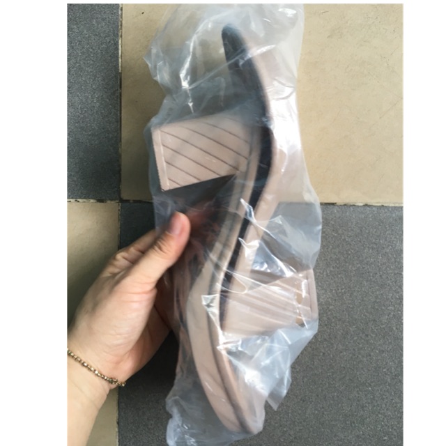 Đế cao gót 7cm màu khói dùng móc len