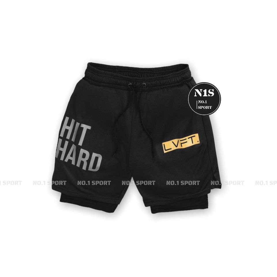 Quần Short 2 Lớp LVFT Lỗ Kim Co Giãn