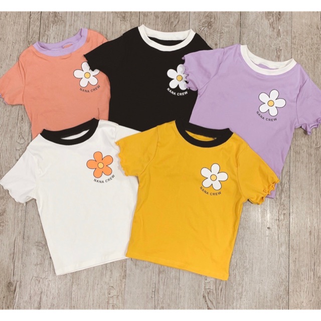 ÁO CROPTOP IN HOA