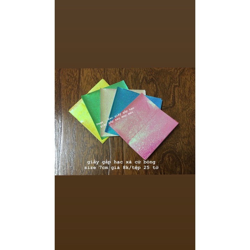 GIẤY GẤP HẠC XÀ CỪ BÓNG