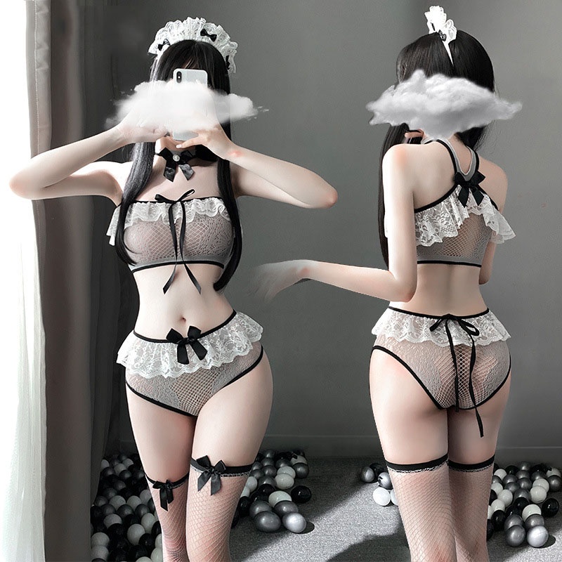 Bộ Đồ Lót LEOSOXS Hóa Trang Cô Hầu Gái Ngọt Ngào Quyến Rũ Cho Nữ