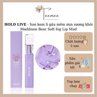 Son Kem Lì HOLD LIVE Maddie Bear Soft fog Lip Mud Gấu Tím Mềm Mịn Sương Khói
