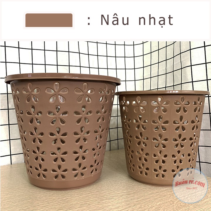 Sọt nhựa hoa văn Kiến Thành đựng đồ đa năng tiện dụng, nhỏ gọn 01165-01166 Buôn Rẻ