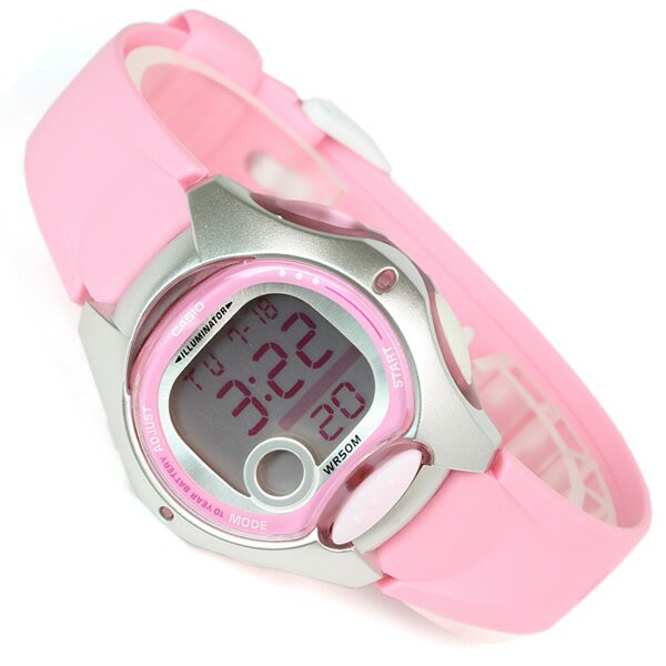 Đồng hồ nữ dây nhựa Casio chính hãng Anh Khuê LW-200-4BVDF (34mm)