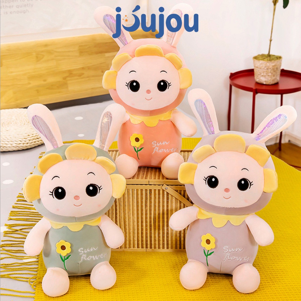 Gấu bông thỏ cho bé hoa mặt trời Joujou thỏ bông sun flower mềm mịn cute dễ thương