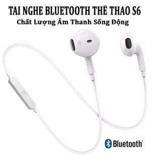 Tai nghe thể thao không dây bluetooth s6 thế hệ mới