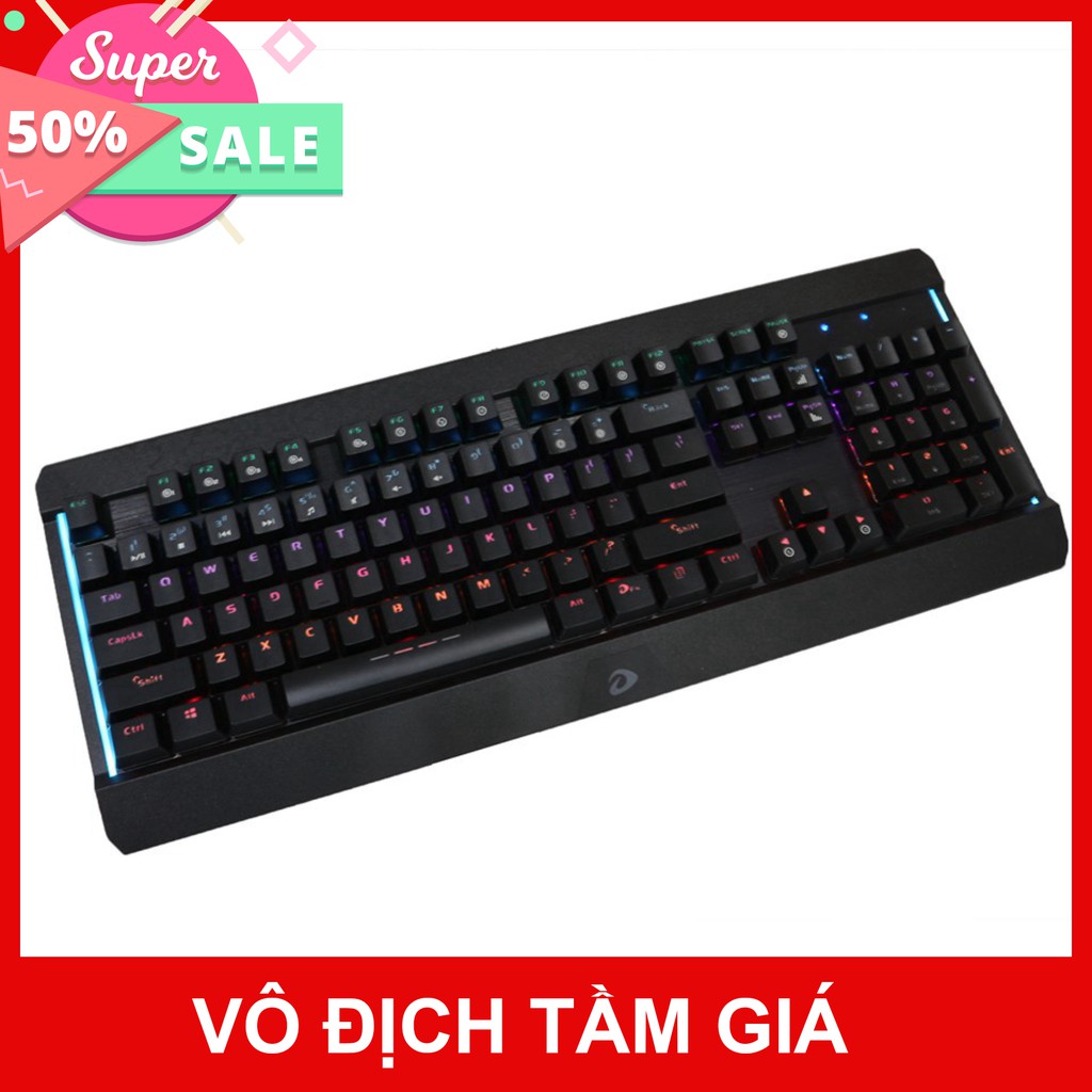 Bàn phím cơ Gaming Dareu EK169 - Màu đen - Led 7 màu - Chính hãng BH 24 tháng - Cam kết lỗi 1 đổi 1