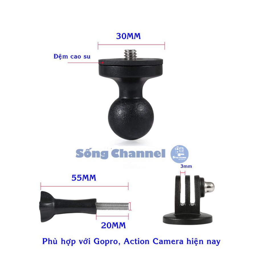 Part Gắn, Phụ Kiện Gắn Camera Hành Trình Vào Chân Gương Xe Máy