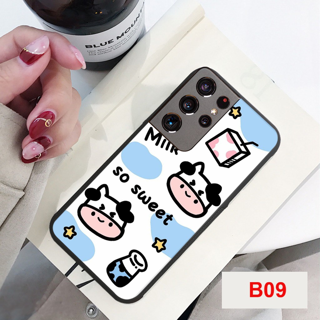 [SALE 50%] ỐP LƯNG SAMSUNG S21/S21 PLUS/S21 ULTRA HÌNH BÒ SỮA MOO CỰC HOT