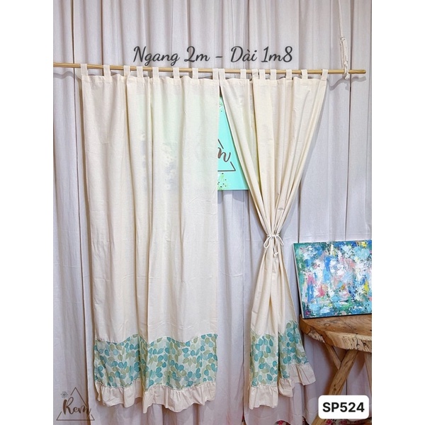 RÈM CỬA SỔ VẢI CANVAS 1M8 CÓ SẴN