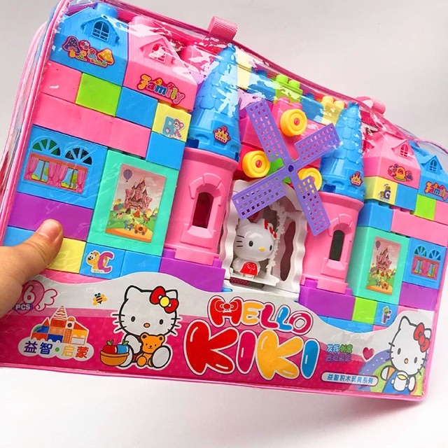ĐỒ CHƠI XẾP HÌNH LÂU ĐÀI THỎ HELLO KYTY SIZE TO