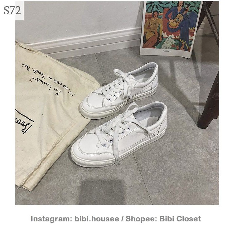 [Mã WAMT2405 giảm 10K đơn 0K] [CÓ SẴN] Giày trắng đơn giản Hàn Quốc thanh lịch mã S72 | BigBuy360 - bigbuy360.vn