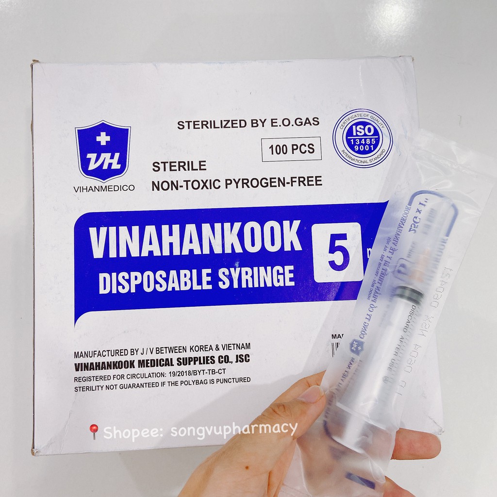 Bơm tiêm sử dụng 1 lần 1ml - 3ml - 5ml - 10ml - 20ml