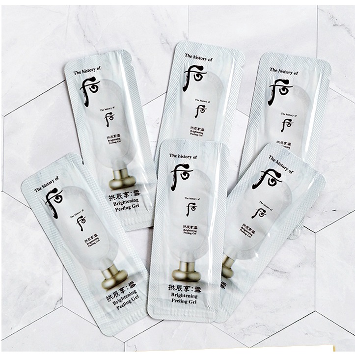 Combo 10 Sample Tẩy Tế Bào Chết Sáng Da The History Of Whoo Brightening Peeling Gel 1ml x 10