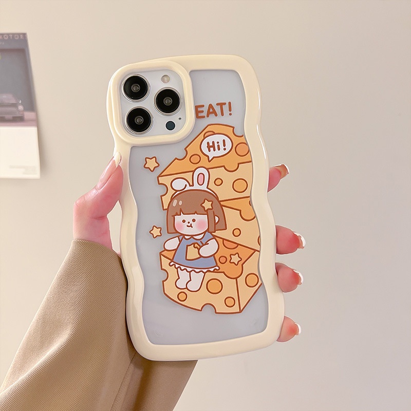 Ốp Điện Thoại Acrylic Phối Ren Cho iphone 13Promax 11 / 12 / xs / xr / 8