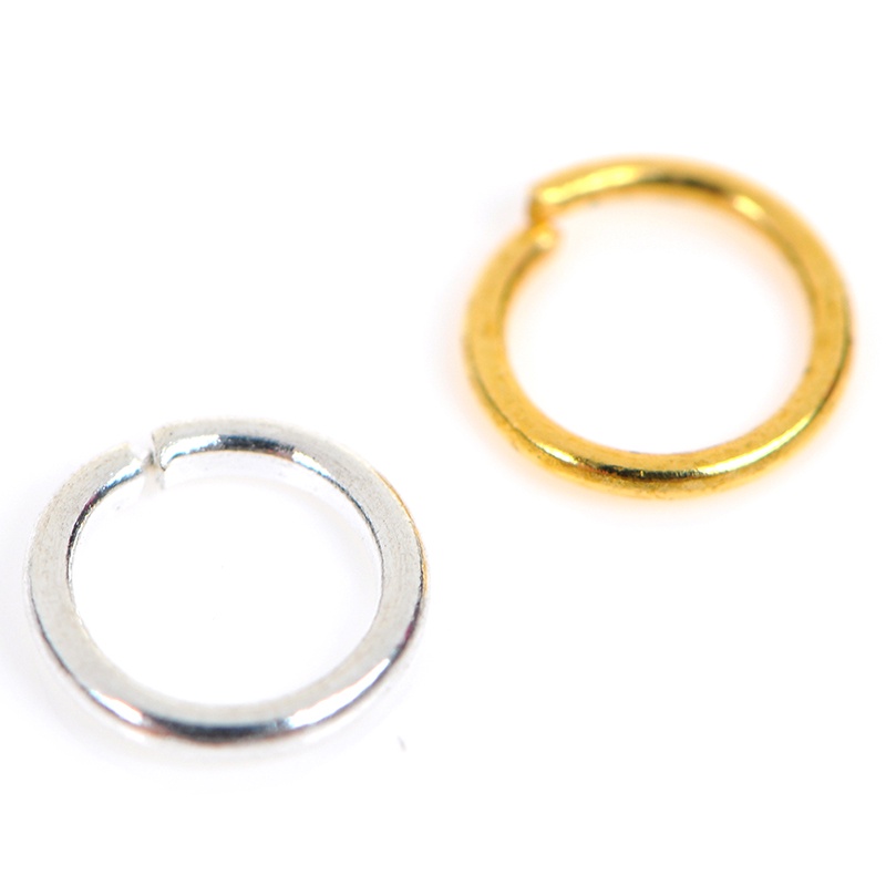 Hạt Xỏ Lỗ 3 / 4 / 6mm Màu Vàng / Bạc Dùng Làm Trang Sức Thủ Công