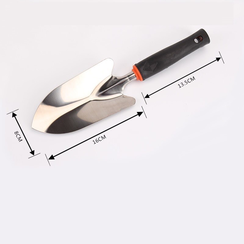 Xẻng làm vườn inox cán cao su chống trơn trượt