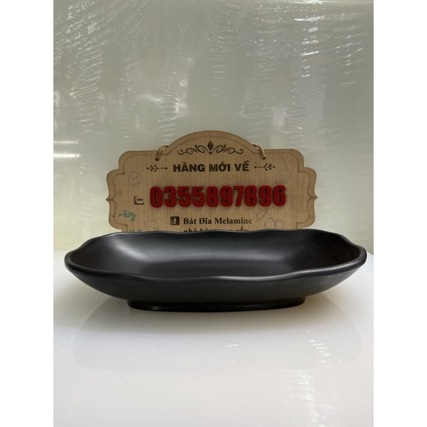 Đĩa bầu dục sâu 12x20cm