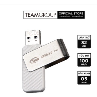 USB 3.0 Team Group C143 32GB/64GB INC tốc độ cao (Trắng, Đồng)