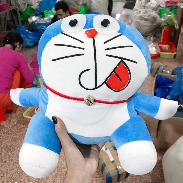 GẤU BÔNG DORAEMON FREESHIP THÚ NHỒI BÔNG DORAEMON SIÊU NGỘ NGHĨNH SIZE 35CM