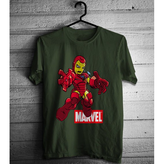 Marvel Áo Thun In Hình Iron Man Chibi (nmc5x)