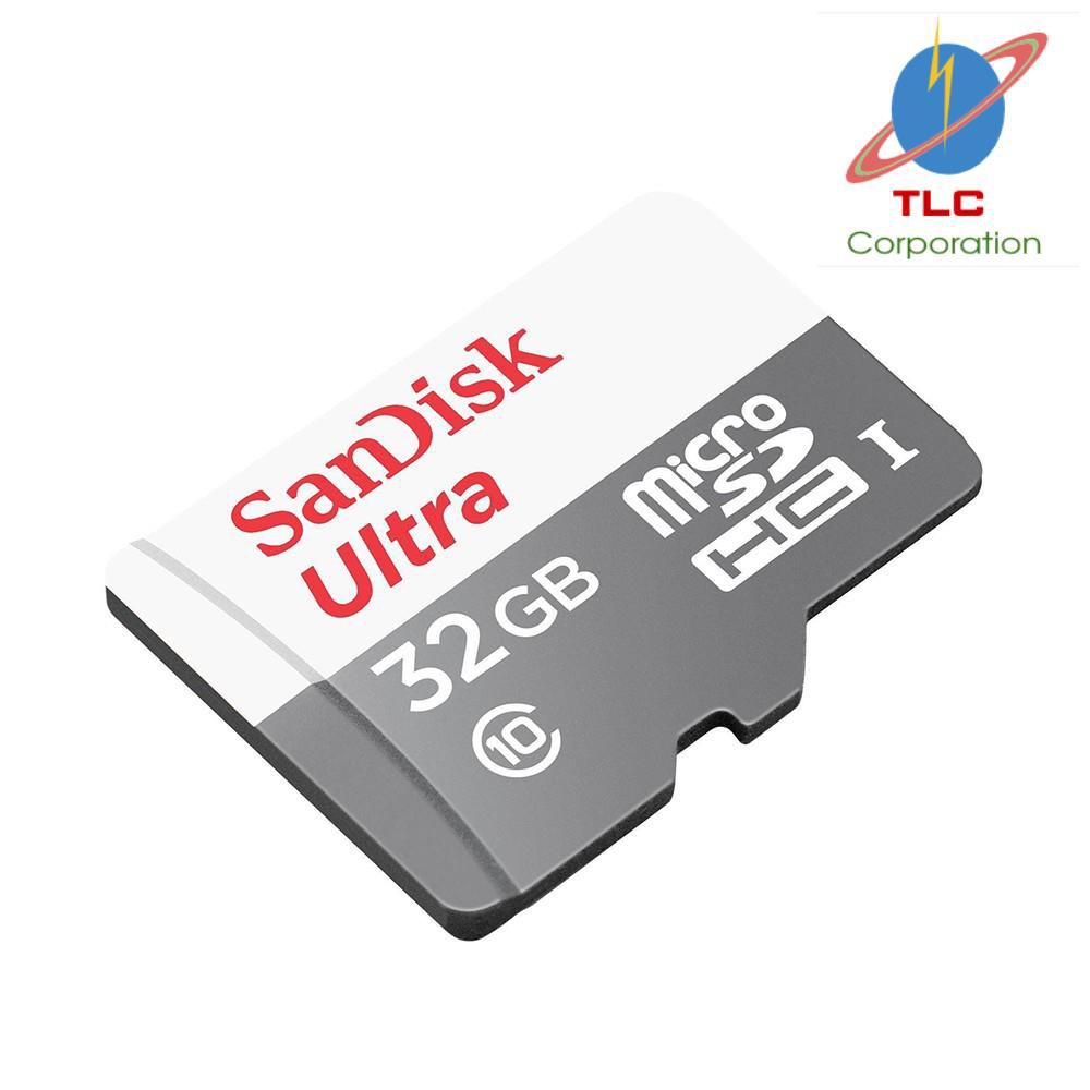 Thẻ nhớ microSDHC Sandisk 32GB upto 80MB/s 533X Ultra UHS-I - Chính hãng