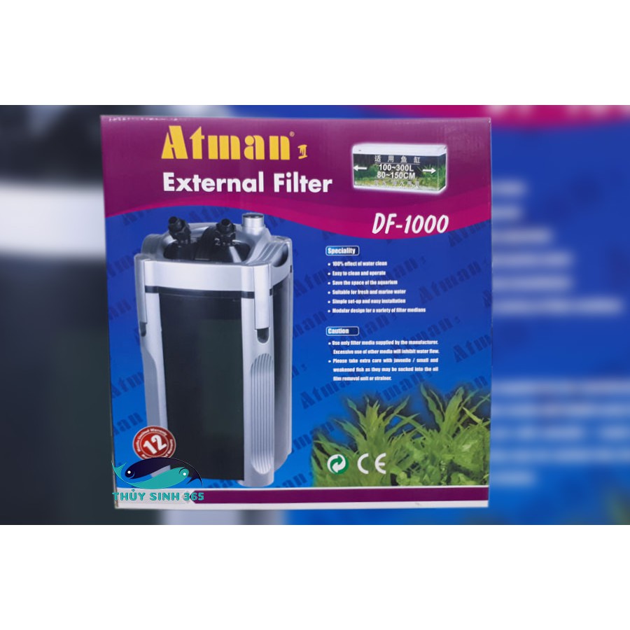 Lọc thùng ATMAN DF-1000 Lọc ngoài cao cấp