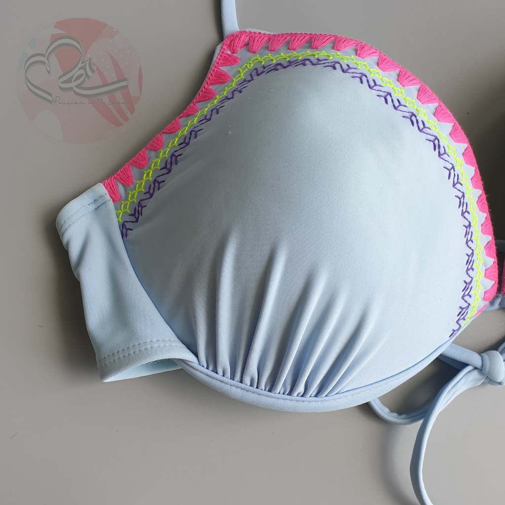 Bộ bơi hai mảnh Ru 21 họa tiết boho đẩy ngực rất tốt xuất khẩu Mỹ