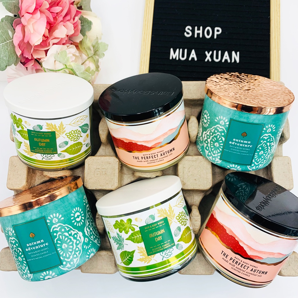 Nến thơm 3 tim Bath & Body Works, 411g