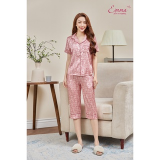Đồ Bộ Mặc Nhà Emma Pyjama Lụa Mèo EHLLU.22.16.09