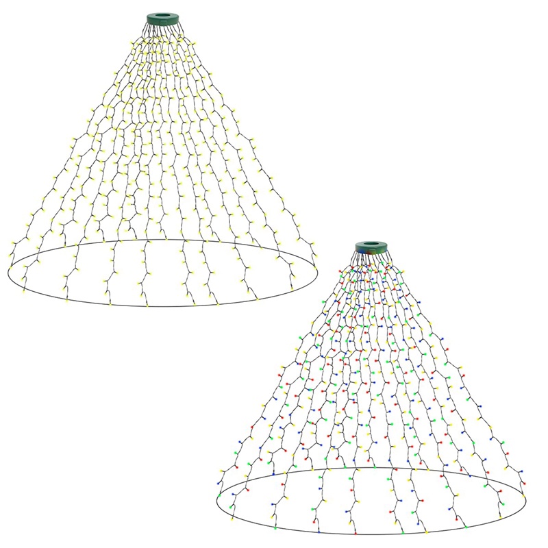 Hàng Mới Về Mới Dây Đèn led Hình Thác Nước Ngôi Sao Trang Trí Cây Thông Noel