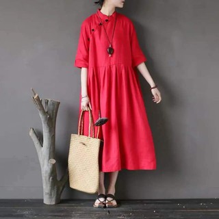 ĐẦM MAXI CỔ TRỤ TÀU