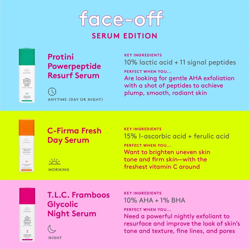 DRUNK ELEPHANT 🌿 Tinh chất chống lão hoá Protini™ Powerpeptide Resurfacing Serum with Lactic Acid