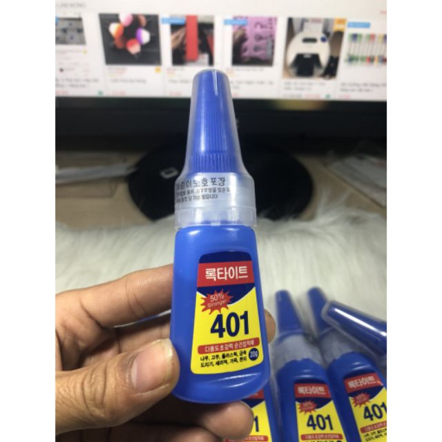 Keo 401 dùng gắn móng,úp móng đính đá loại 1