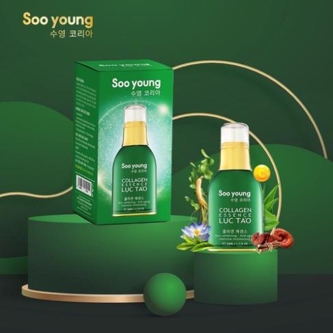 Serum tinh chất lục tảo Collagen Essence Soo Young chính hãng