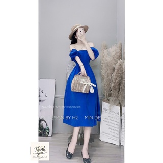 ĐẦM XÒE TRỄ VAI LỤA CAO CẤP SIÊU DỄ THƯƠNG