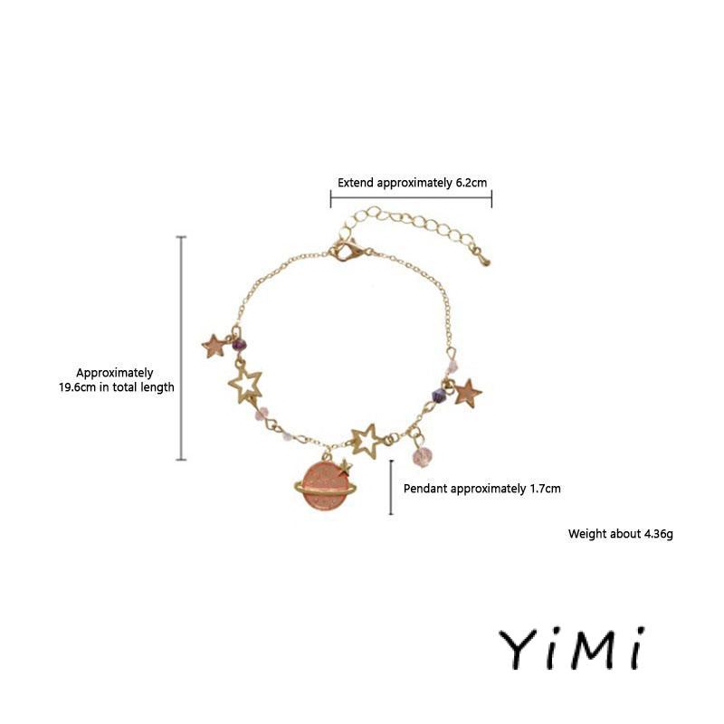 【Yimi.Vn】Vòng Tay Pha Lê Đa Năng Hình Hành Tinh Ngôi Sao Mộng Mơ Đơn Giản Cho Nữ