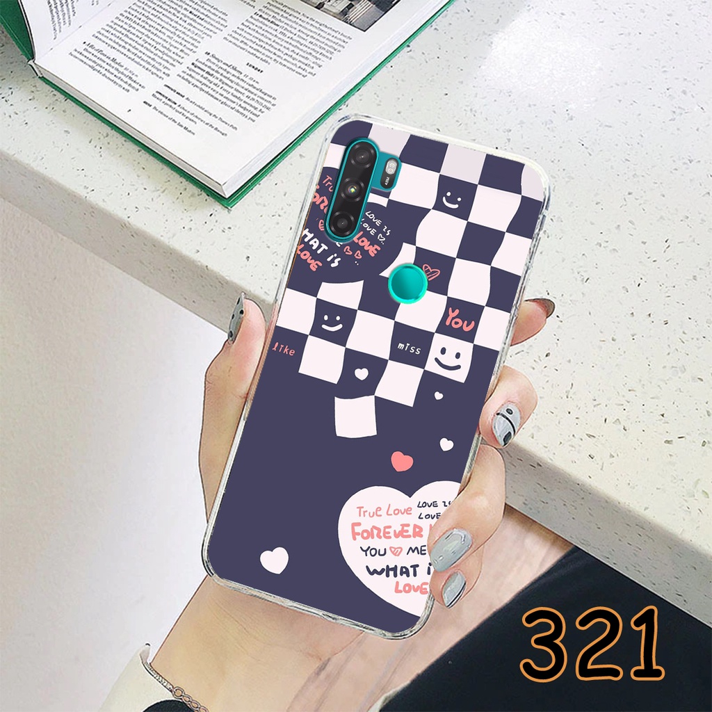 Ốp Lưng Vsmart Active 3 - Active 1 - Active 1 Plus in hình họa tiết caro  - Chất liệu Silicon siêu bền, sang trọng