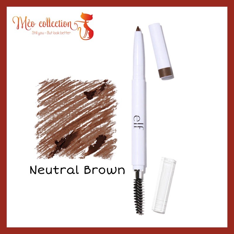 Chì kẻ mày ELF Instant Lift Brow Pencil màu Neutral Brown, Taupe, Deep Brown