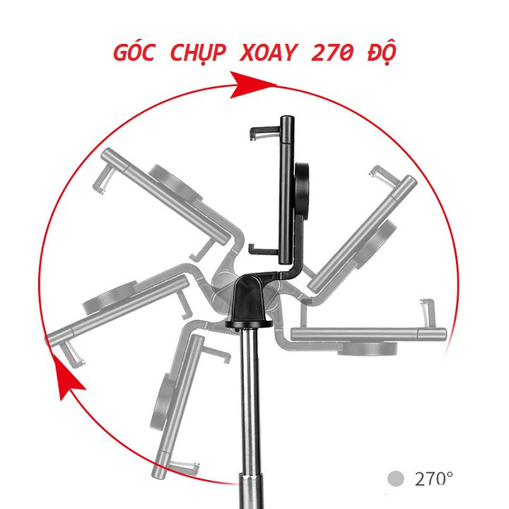 Gậy tự sướng 3 chân, chụp hình Bluetooth K07, đa năng kèm remote