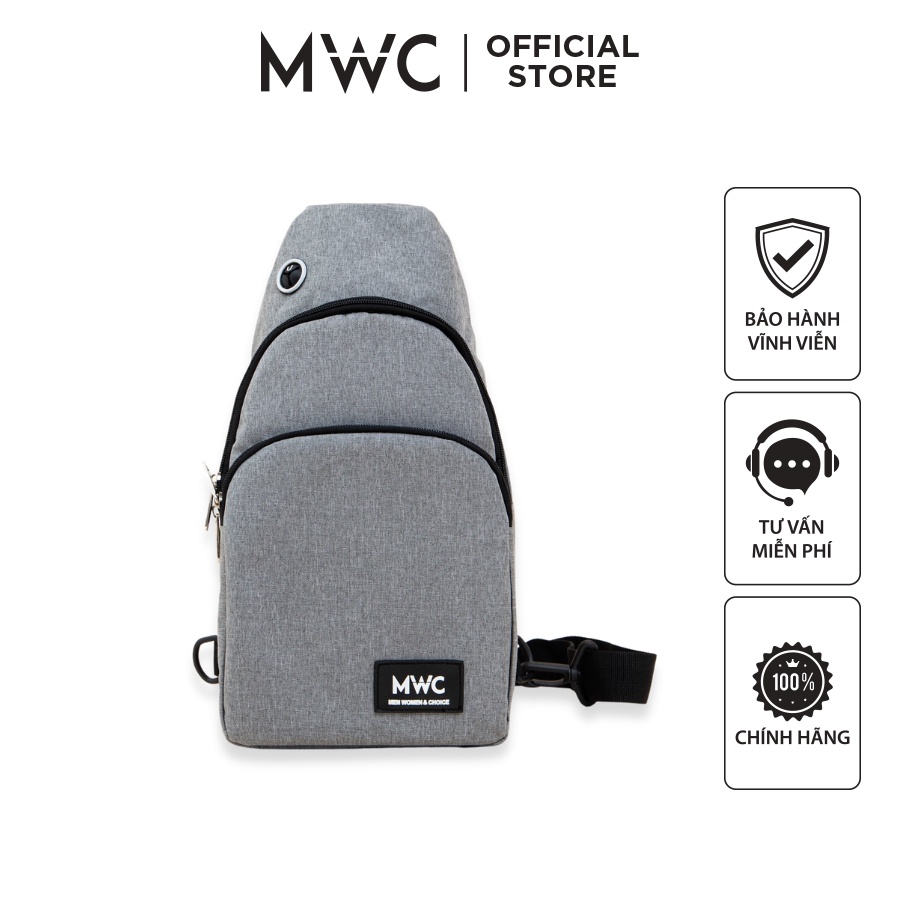 Balo MWC 0825 - Túi Đeo Chéo Nam Nữ Balo Cặp Bao Tử Mini Thể Thao Dùng Đi Chơi Học Làm