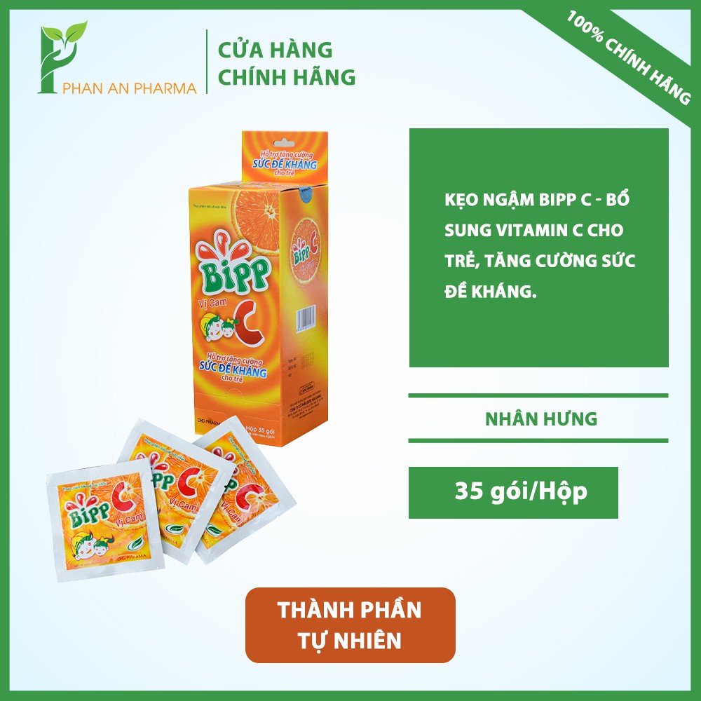 Kẹo ngậm Bipp C - bổ sung vitamin C cho trẻ - Phan An1 CN345