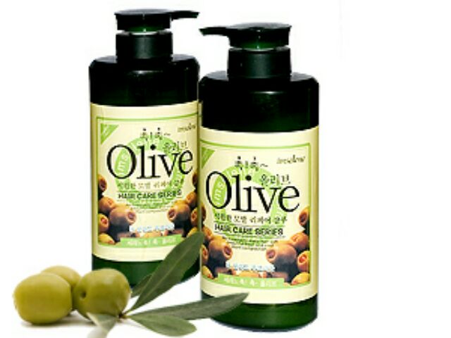 DẦU GỘI + XẢ OLIVE 800ML/CHAI - HÀN QUỐC