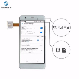 ✿♥▷ Card Extender Dual SIM Adapter Extension Cable Slot Durable For Mobile Phone Android