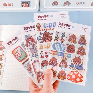 Set 4 tấm sticker trang trí sổ tay bullet journal